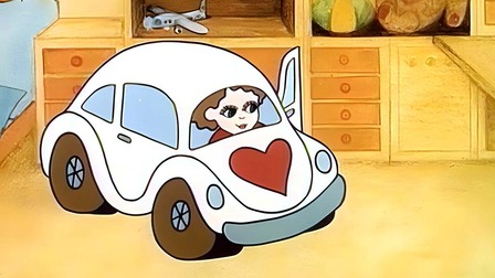 Autíčko s červeným srdcem