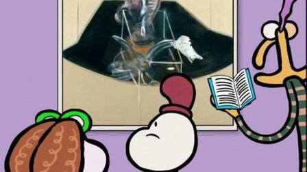 Obraz Vyvržená mrtvola a dravý pták