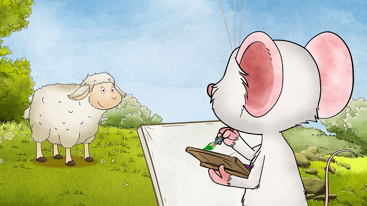 7/26 Tilda maluje ovečku