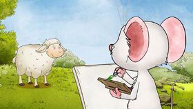 7/26 Tilda maluje ovečku