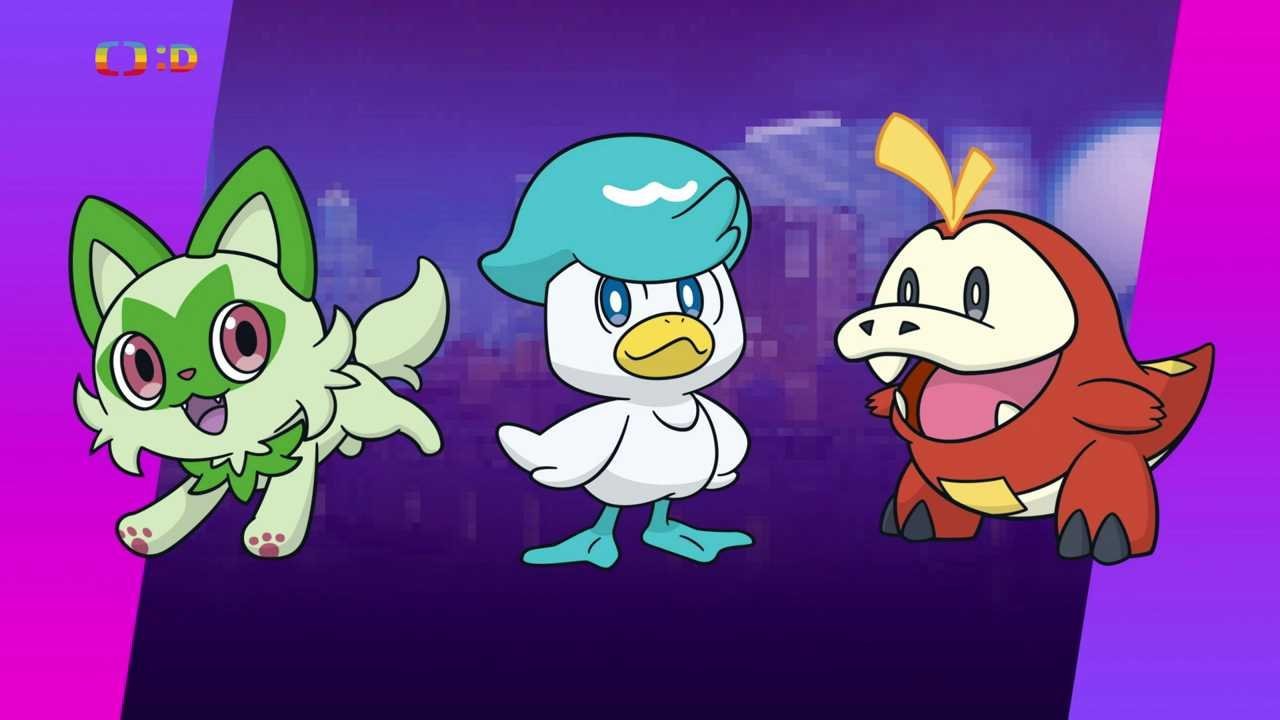 28/40 Sprigatito, Quaxly, Fuecoco