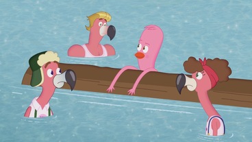 Čtyři plameňáci / Křičící kohout