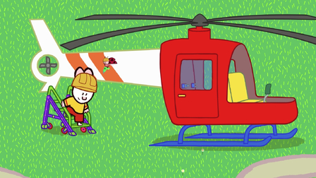 Matýsek staví helikoptéru