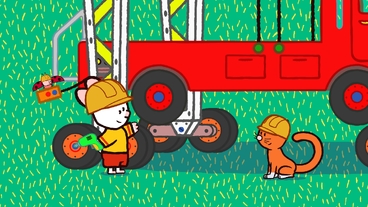 Matýsek staví hasičské auto