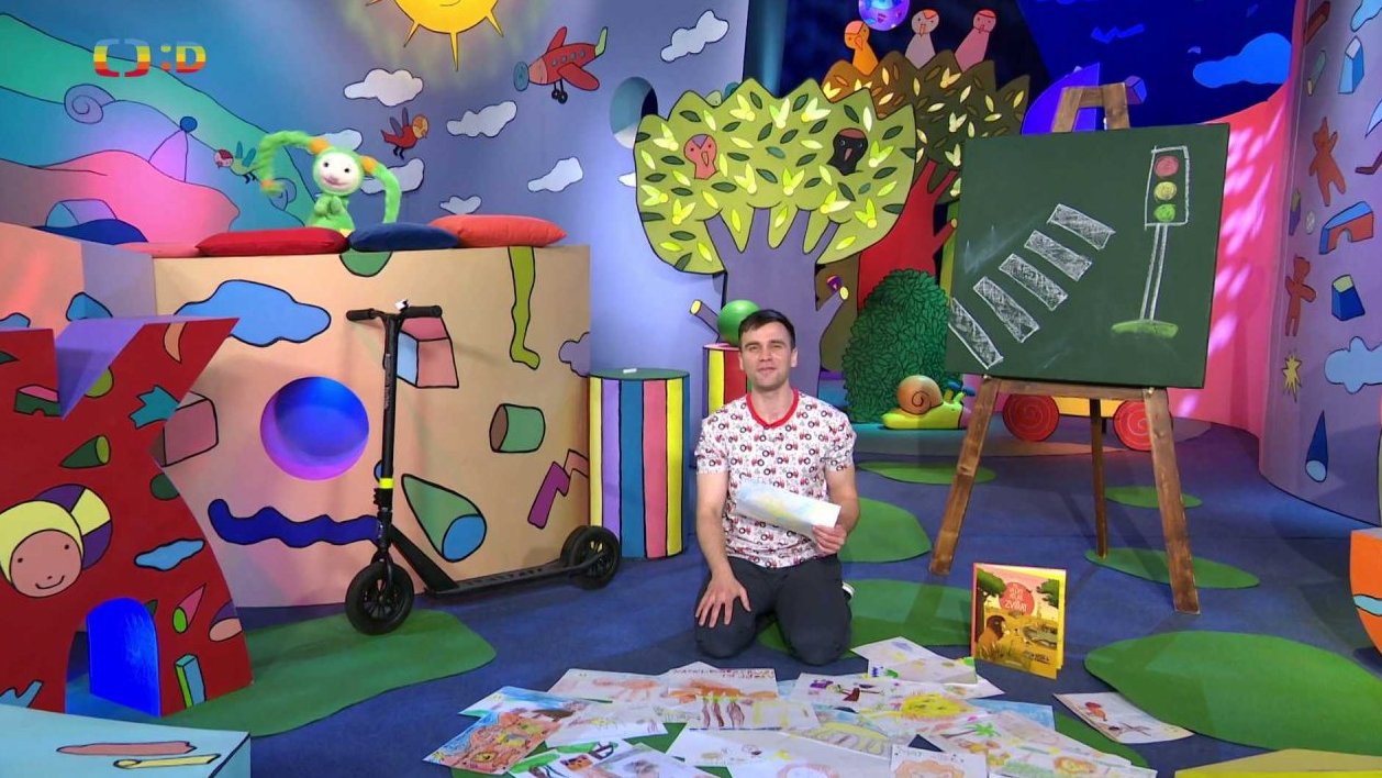 Přechod zebra + obrázky na téma lev” + rozloučení
