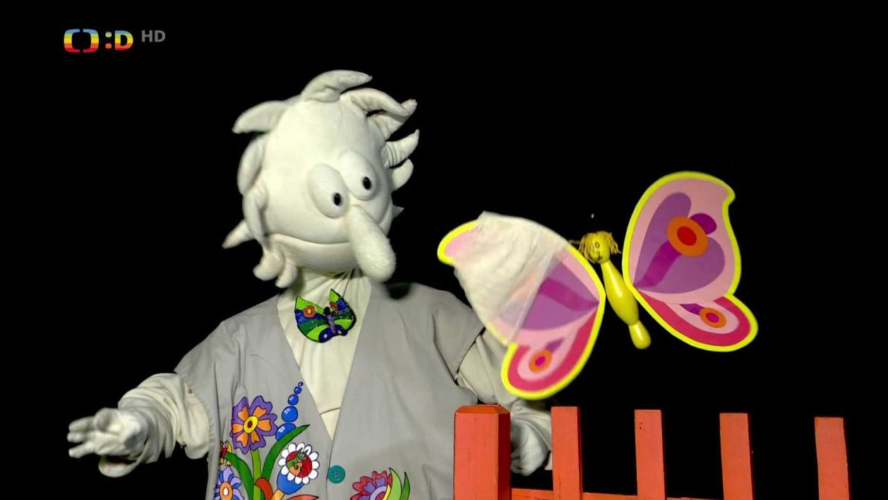Aby mohla Otylka s nemocným křídlem vidět polární záři, vykouzlí jí Pip létající koberec.
