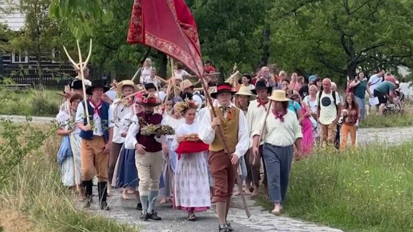 Dožínky ve skanzenu Kouřim