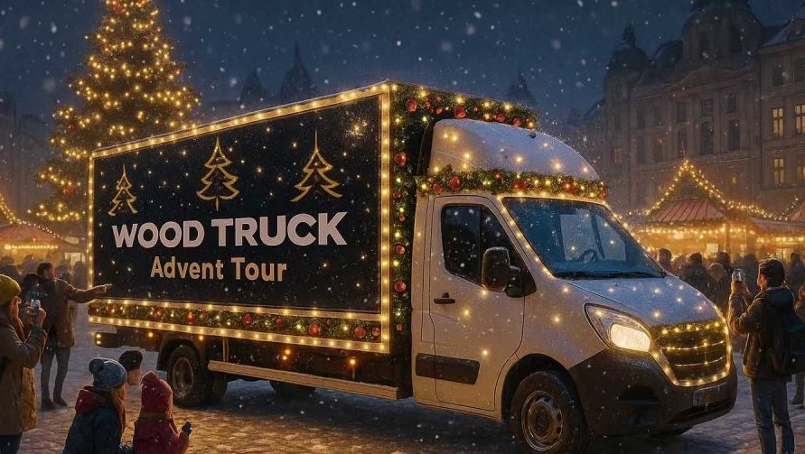 Advent mezi traktory a WoodTruck Advent Tour