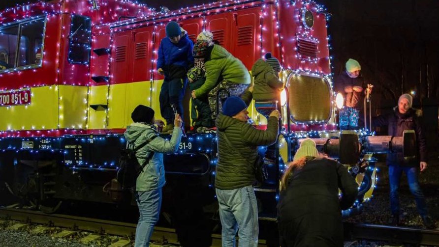 Mikulášské vláčky v Ostravě