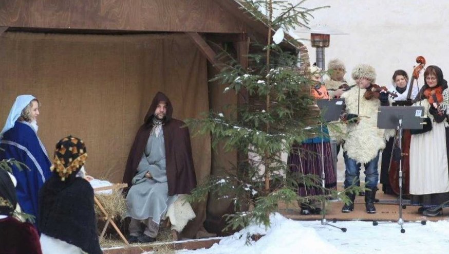 Živý betlém na zámku v Telči