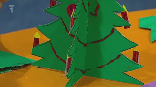 3D Papírový vánoční stromeček