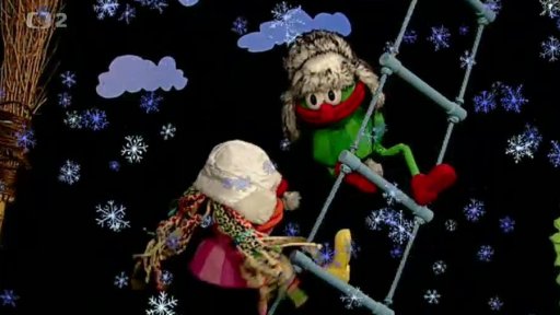 Muf a Fámula, uvítání na sněhu.