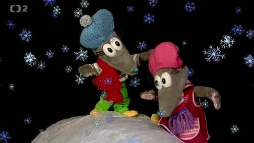 Tryskomyši, sněží, myšky píseň: Bum a bác