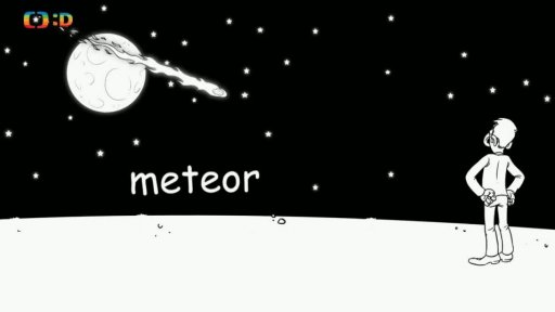 Nápověda: Co je meteor?