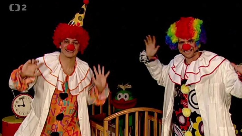 Filip a Tomáš jako klauni + Muf se loučí.