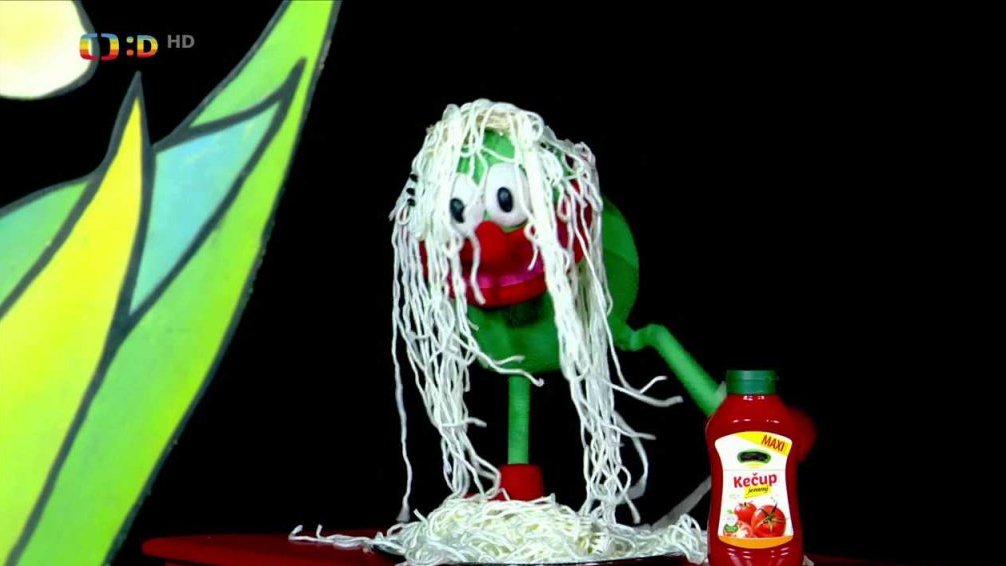 Muf chce uvařit špagety, ale nemá sýr.
