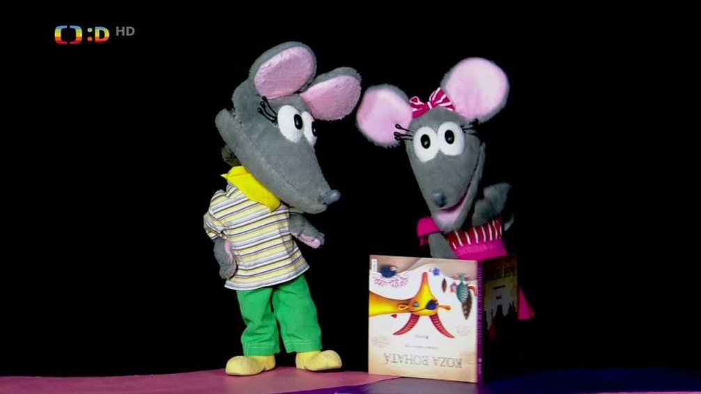 Tryskomyšky si čtou dvojitou knížku.