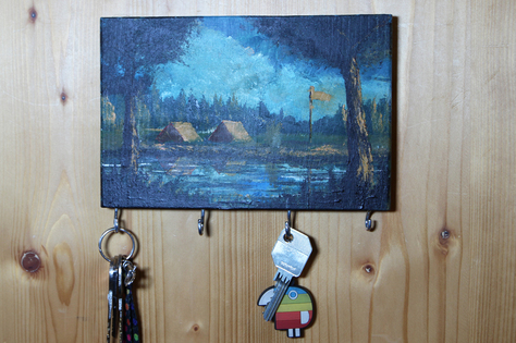 Návody: Dřevěný věšáček na klíče