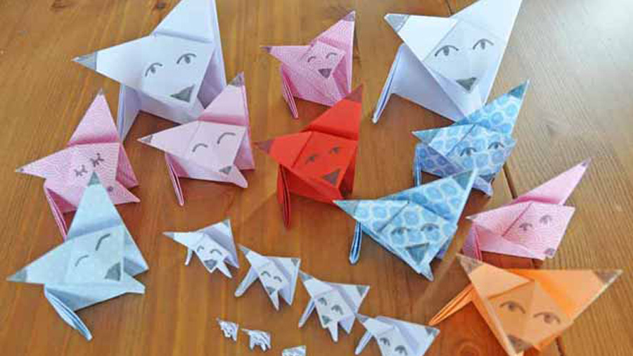 Origami lišky