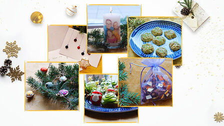 Kačka tvoří na Vánoce