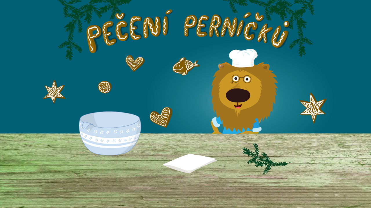 Lev peče perníčky