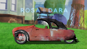 Rosa a Dara spravují auto